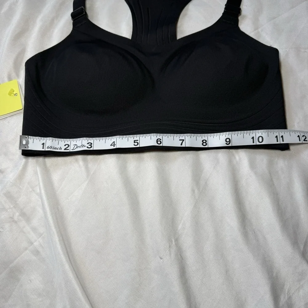 All‎ in Motion Women's High Support Embossed Racerback Run Bra Black Size XS NWT